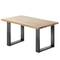 Pieds rectangulaire de petite table et banc en acier 300 x 80 x 430 mm 2-pack, tubes 80 x 20 mm