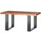 Pieds rectangulaire de petite table et banc en acier 300 x 80 x 430 mm 2-pack, tubes 80 x 20 mm