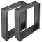 Pieds rectangulaire de petite table et banc en acier 300 x 80 x 430 mm 2-pack, tubes 80 x 20 mm