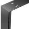 Pieds rectangulaire de petite table et banc en acier 300 x 80 x 430 mm 2-pack, tubes 80 x 20 mm