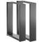 Pieds rectangulaire de petite table et banc en acier 300 x 80 x 430 mm 2-pack, tubes 80 x 20 mm