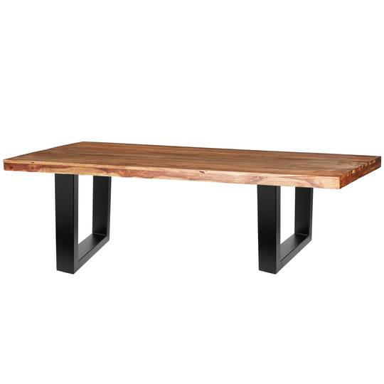 Prostokątne nóżki do stołu i ławy. Stopy z czarnej stali 400 x 80 x 430 mm 2-pak, rury 80 x 40 mm