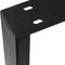 Prostokątne nóżki do stołu i ławy. Stopy z czarnej stali 400 x 80 x 430 mm 2-pak, rury 80 x 40 mm