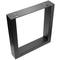 Prostokątne nóżki do stołu i ławy. Stopy z czarnej stali 400 x 80 x 430 mm 2-pak, rury 80 x 40 mm
