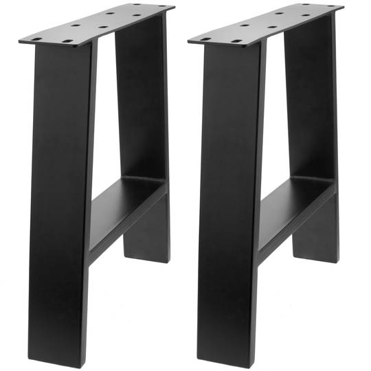 Patas retangulares. Pés de mesinha e bancada de aço 400 x 80 x 430 mm 2-pack