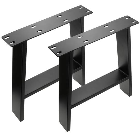 Patas retangulares. Pés de mesinha e bancada de aço 400 x 80 x 430 mm 2-pack