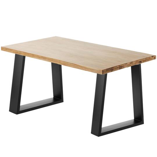 Piedini rettangolare. Gambe da tavolino e banquette in acciaio 400 x 80 x 430 mm 2-pack con base orizzontale