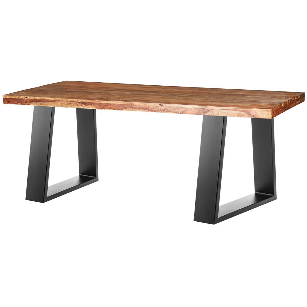 Piedini rettangolare. Gambe da tavolino e banquette in acciaio 400 x 80 x 430 mm 2-pack con base orizzontale