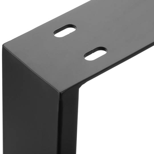 Piedini rettangolare. Gambe da tavolino e banquette in acciaio 400 x 80 x 430 mm 2-pack con base orizzontale