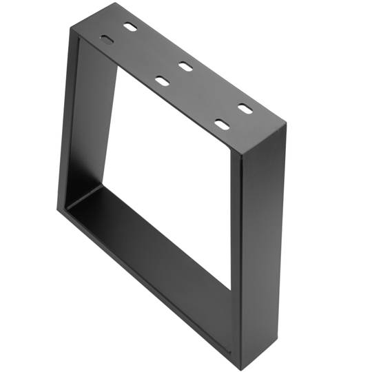 Piedini rettangolare. Gambe da tavolino e banquette in acciaio 400 x 80 x 430 mm 2-pack con base orizzontale