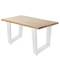 Rectangular legs for small table of white steel 300 x 80 x 430 mm 2-pack