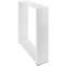 Rectangular legs for small table of white steel 300 x 80 x 430 mm 2-pack