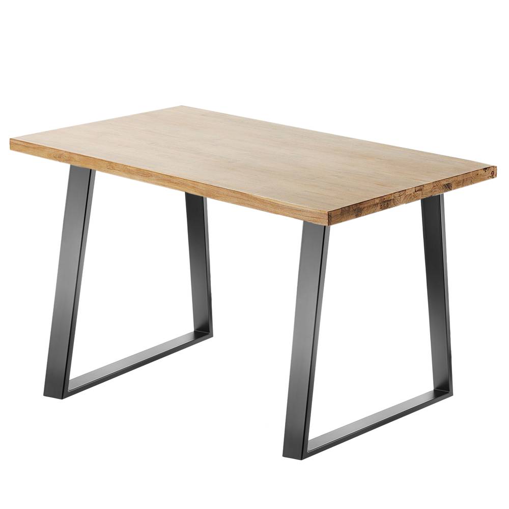 Prostokątne nóżki stołowe. Nogi z czarnej stali 700 x 85 x 730 mm 2-pak