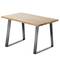 Prostokątne nóżki stołowe. Nogi z czarnej stali 700 x 85 x 730 mm 2-pak
