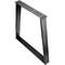 Prostokątne nóżki stołowe. Nogi z czarnej stali 700 x 85 x 730 mm 2-pak