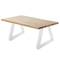 Rectangular feet for table and stool. White steel legs 300 x 80 x 430 mm 2-pack