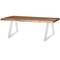 Rectangular feet for table and stool. White steel legs 300 x 80 x 430 mm 2-pack