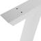Rectangular feet for table and stool. White steel legs 300 x 80 x 430 mm 2-pack
