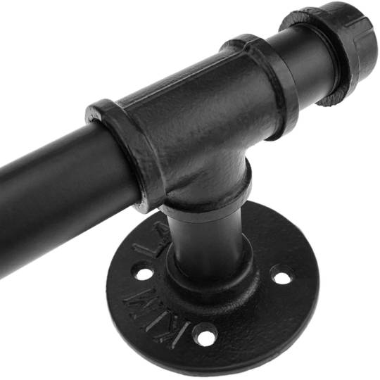 Support pipe 370 mm. Industrial and vintage tube towel rail