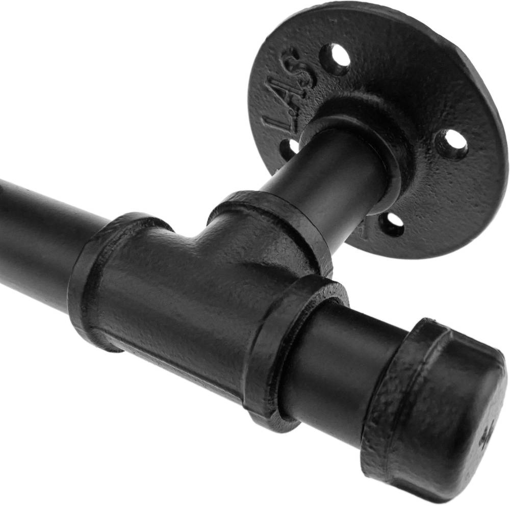 Support pipe 370 mm. Industrial and vintage tube towel rail