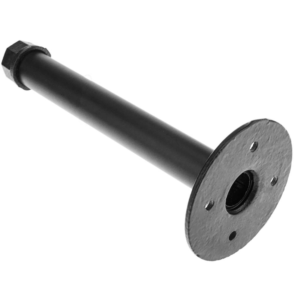 Porta-rolos de 200 mm para papel higiênico em aço. Tubo industrial e vintage