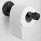Porta-rolos de 200 mm para papel higiênico em aço. Tubo industrial e vintage