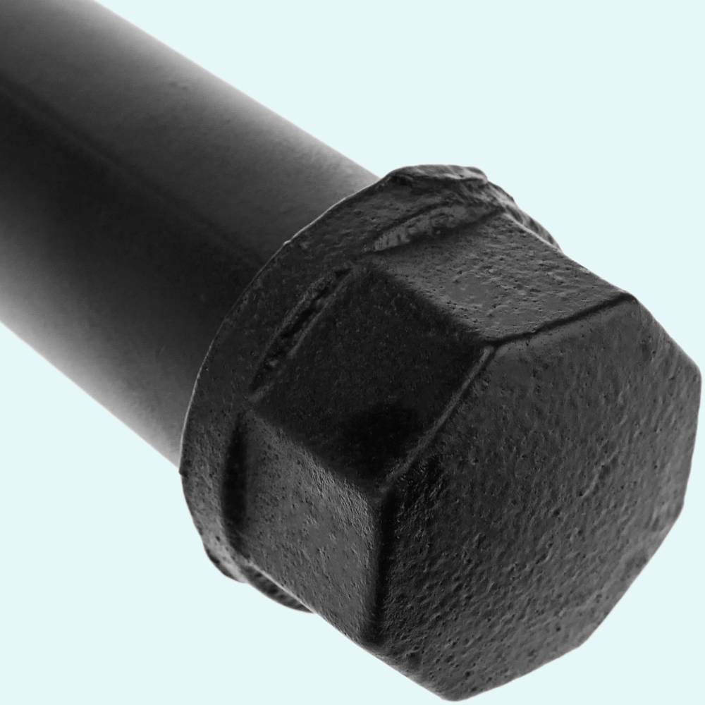 Porta-rolos de 200 mm para papel higiênico em aço. Tubo industrial e vintage