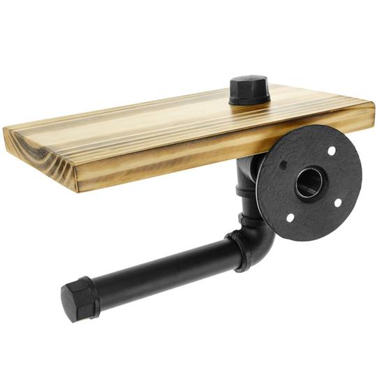 Stahl Toiletten Papier Halter 125 mm für Toilettenpapier. Industrie und Vintage Tube