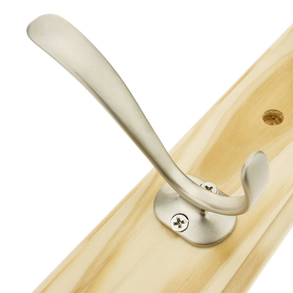 Perchero de pared Colgador de ropa y toallero con 3 ganchos dobles