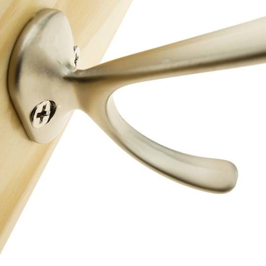 Perchero de pared Colgador de ropa y toallero con 3 ganchos dobles