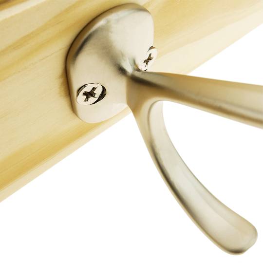 Perchero de pared Colgador de ropa y toallero con 3 ganchos dobles