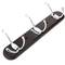 Coat hook for wall mount Clothes hanger and towel rack with 3 double hooks