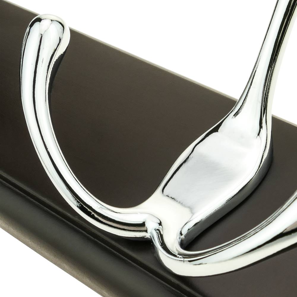 Coat hook for wall mount Clothes hanger and towel rack with 3 double hooks