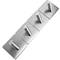 Stainless steel coat hook for wall mount. Clothes hanger and towel rack with 1 inclined hook 4-pack
