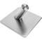 Stainless steel coat hook for wall mount. Clothes hanger and towel rack with 1 inclined hook 4-pack