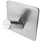 Stainless steel coat hook for wall mount. Clothes hanger and towel rack with 1 inclined hook 4-pack