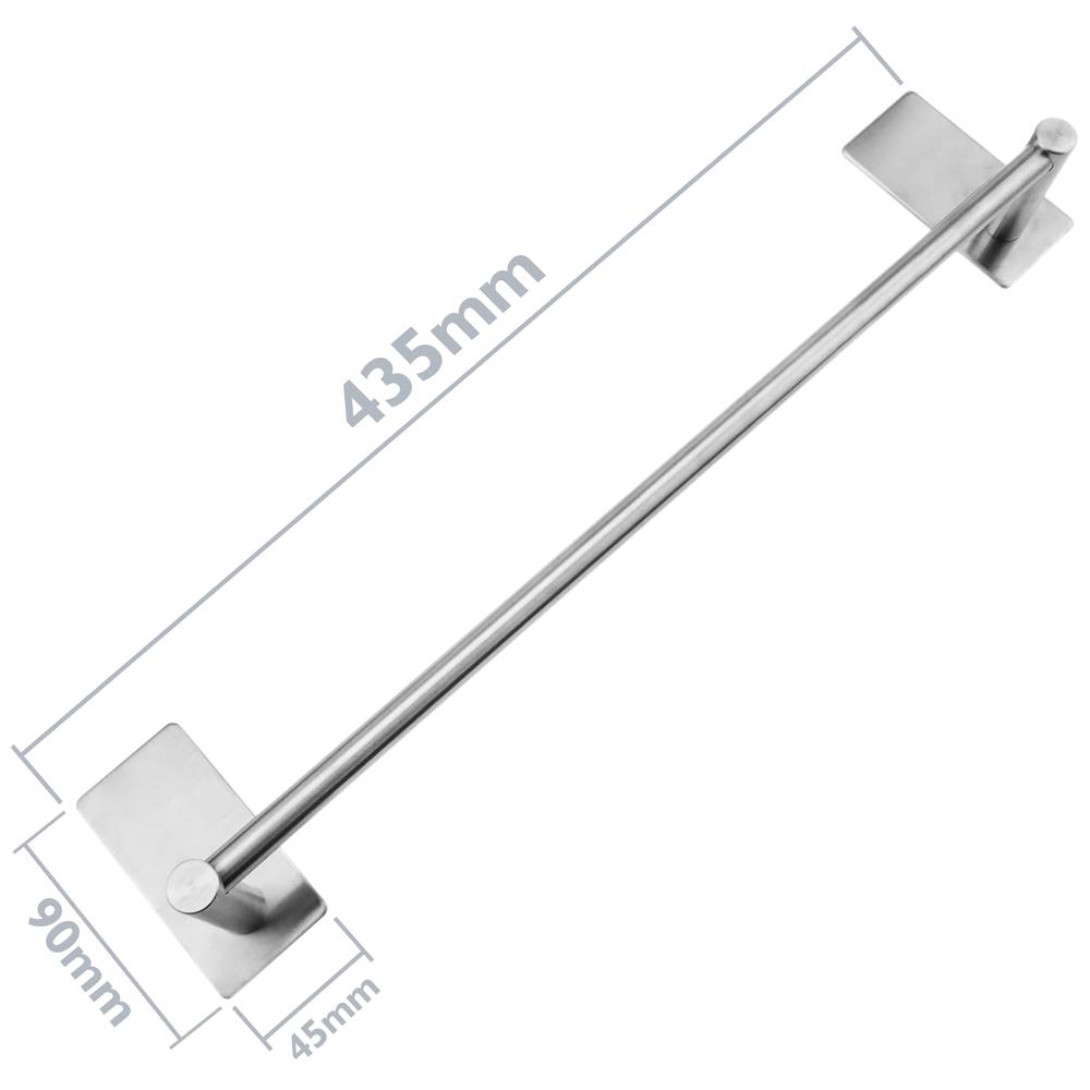 Stainless steel towel bar for bathroom