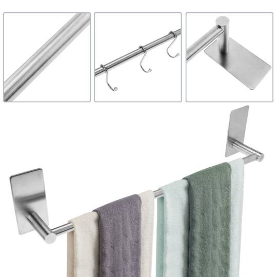 Stainless steel towel bar for bathroom