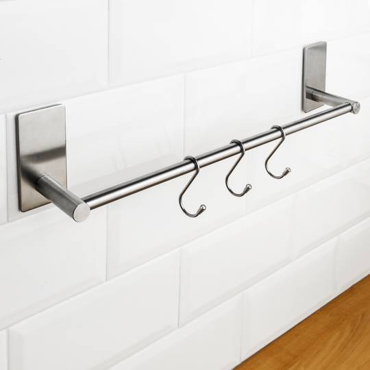 Stainless steel towel bar for bathroom