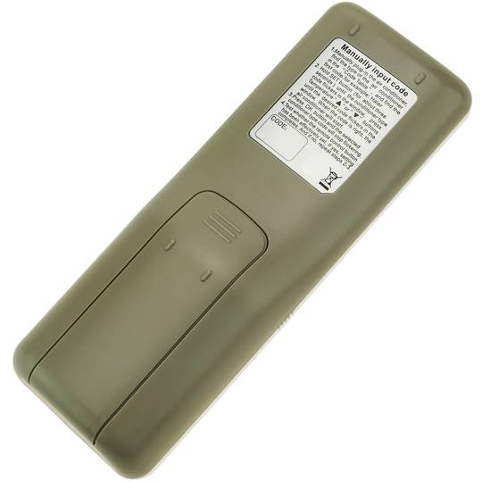 Universal remote control for air conditioning and heating 51x142x21 mm