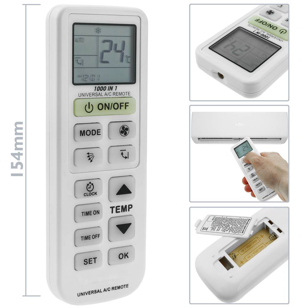 Details about   HUAMEI Air-Conditioner Replacement Remote Control AirCo 5000 