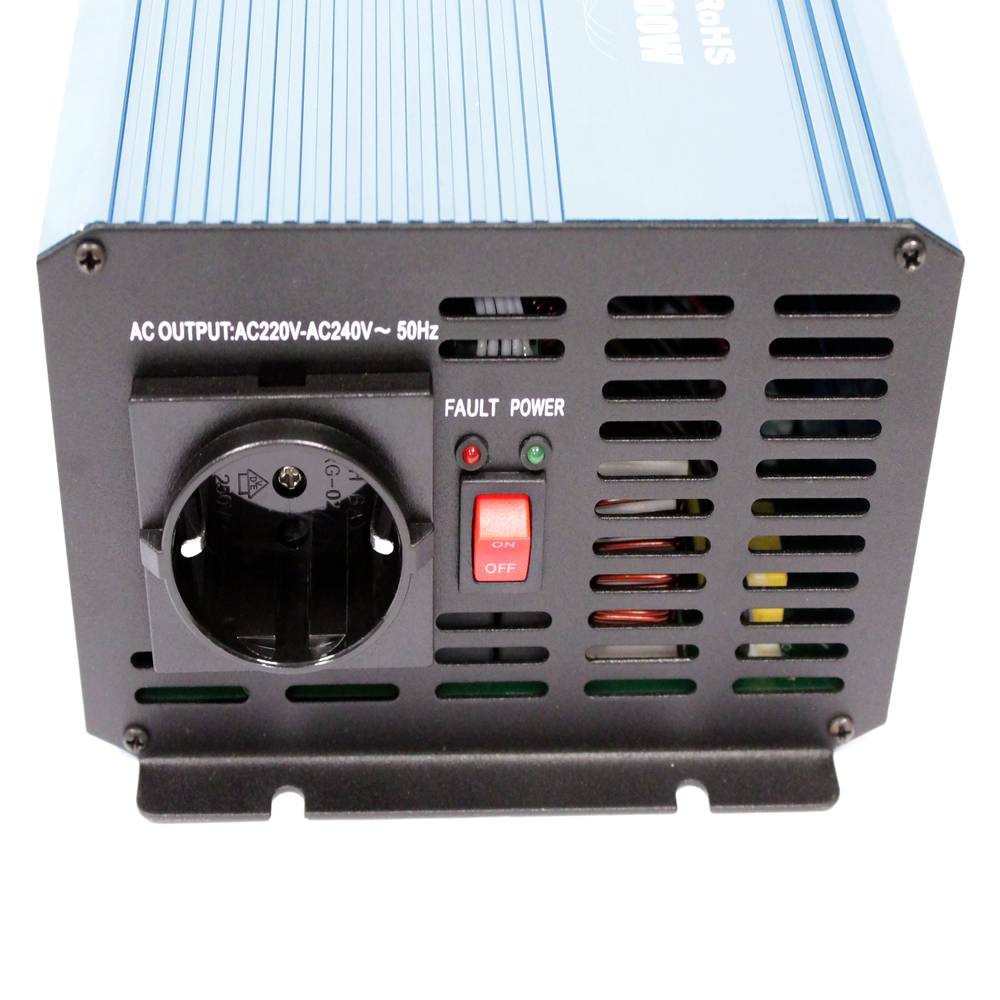 Inverter elettrico ad onda pura da 10 ~ 16VDC a 220VAC 1000W solare
