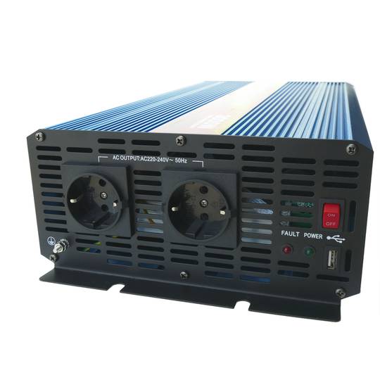 Onda pura inversor elétrico 10 ~ 16VDC para 220VAC 3000W USB solar