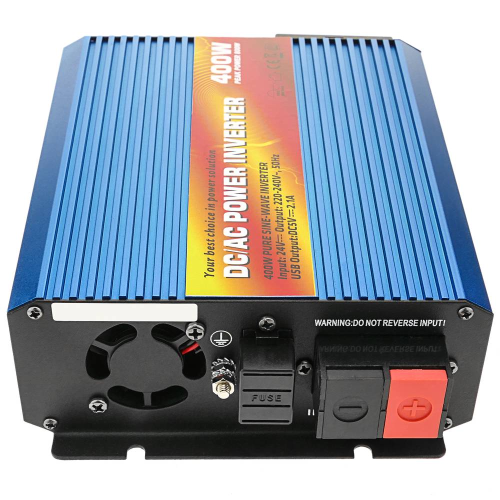 Inverter elettrico ad onda pura da 20 ~ 31VDC a 220VAC 400W USB solare