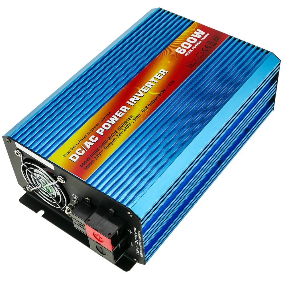 Inversor eléctrico de onda pura 20~31VDC a 220VAC 600W solar