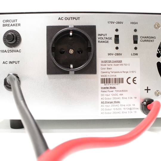 230VAC pure wave inverter with 12V battery charger 1200VA model