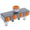 Adaptateur 4 voies pour robinet de jardin 3/4