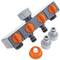 Adaptateur 4 voies pour robinet de jardin 3/4