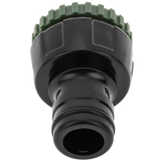 Pak van 5 stuks vrouwelijke kraanadapter met 3/4 - 1 inch draad zwarte en groene kleur