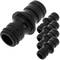 Pack of 5 units 1 inch 25 mm black male quick union and extension connector